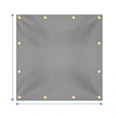100% UV & Weather Resistant Vinyl Coated PVC Tarps Clear Tarps in Multiple Sizes 18 OZ Waterproof Tarpaulin 6 x 10, Clear Tarp Perfect for Curtains