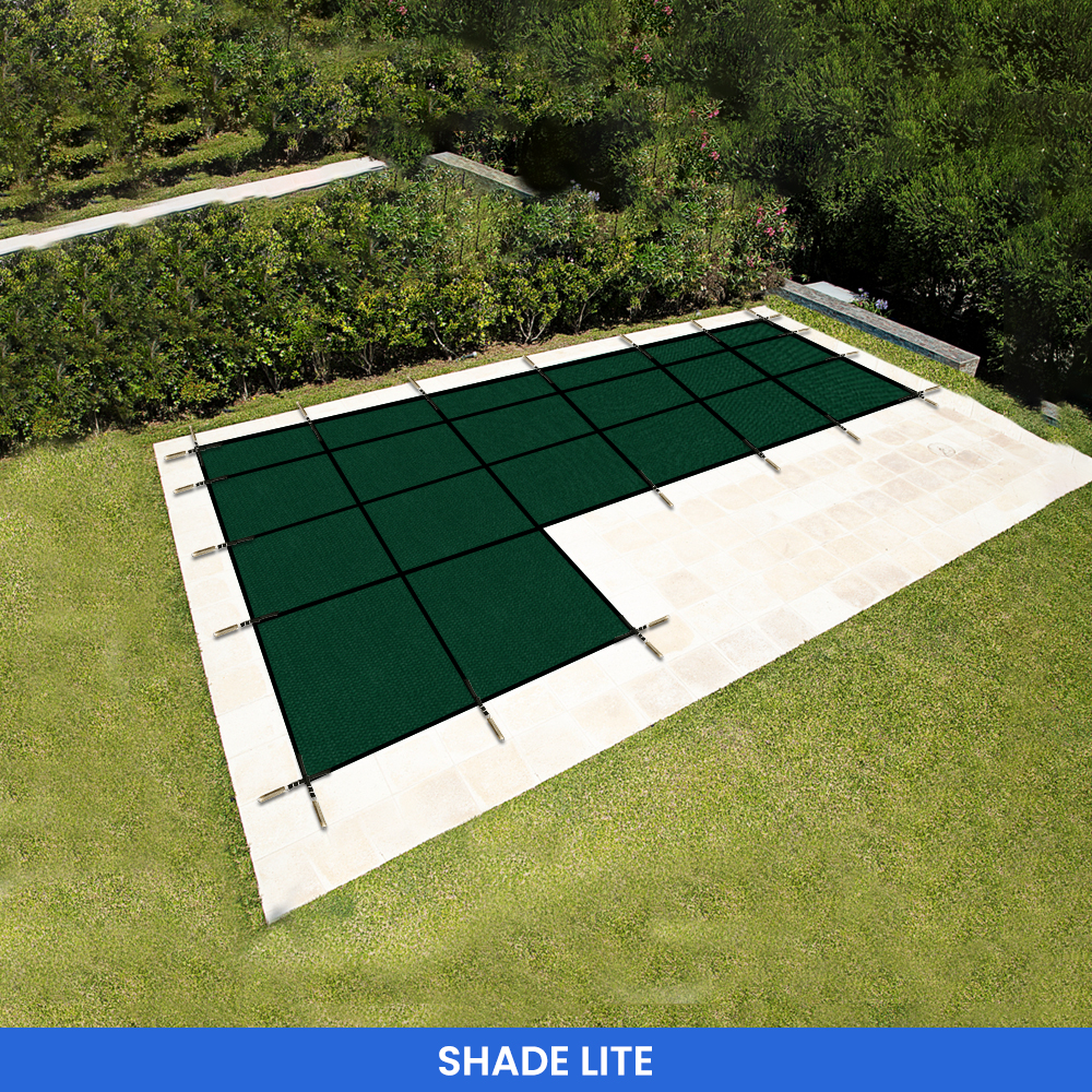 L Shape Pool Cover - No Steps