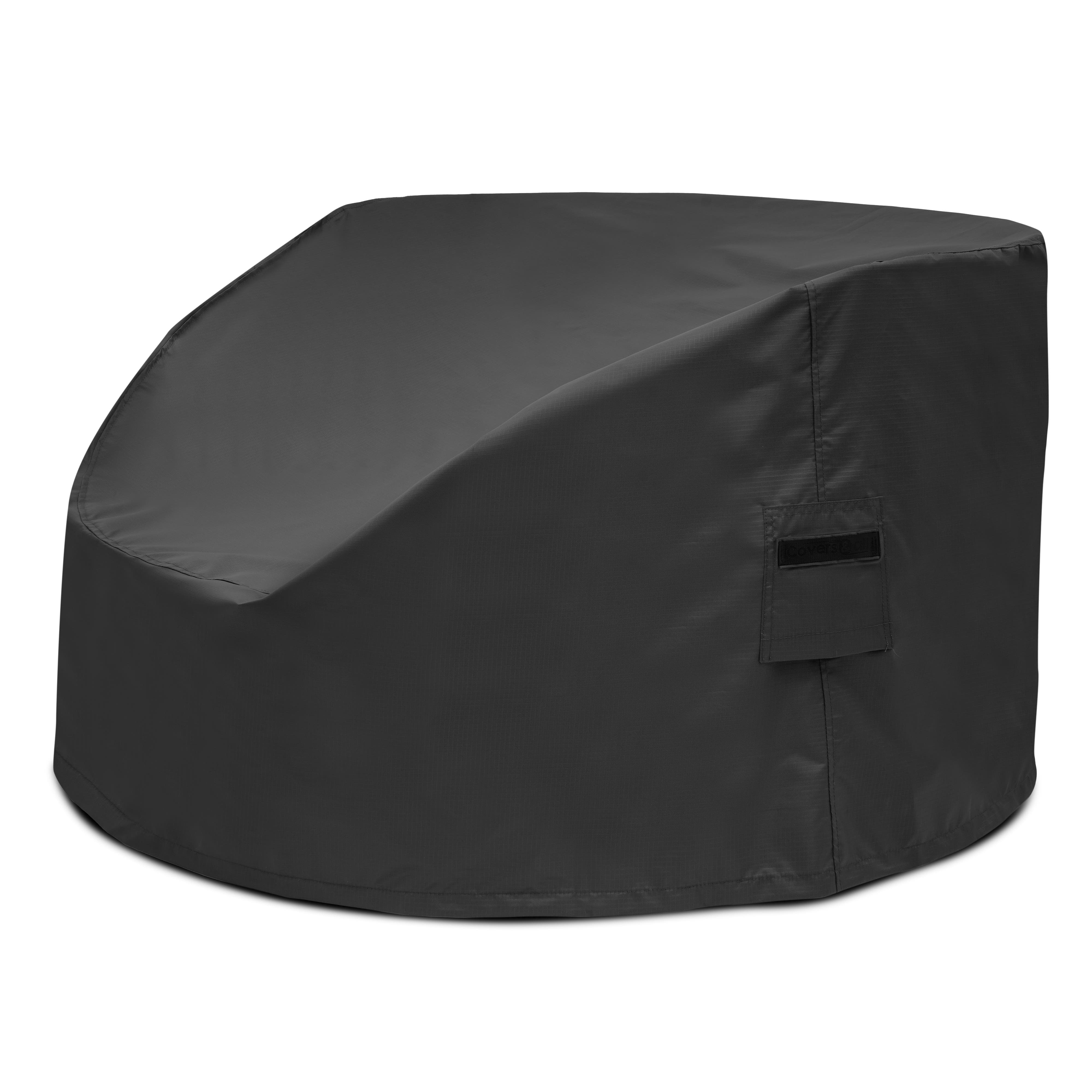 Circular Daybed with Integrated Side Table Covers