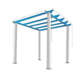product photo of Custom Pergola Shade Cover Extended