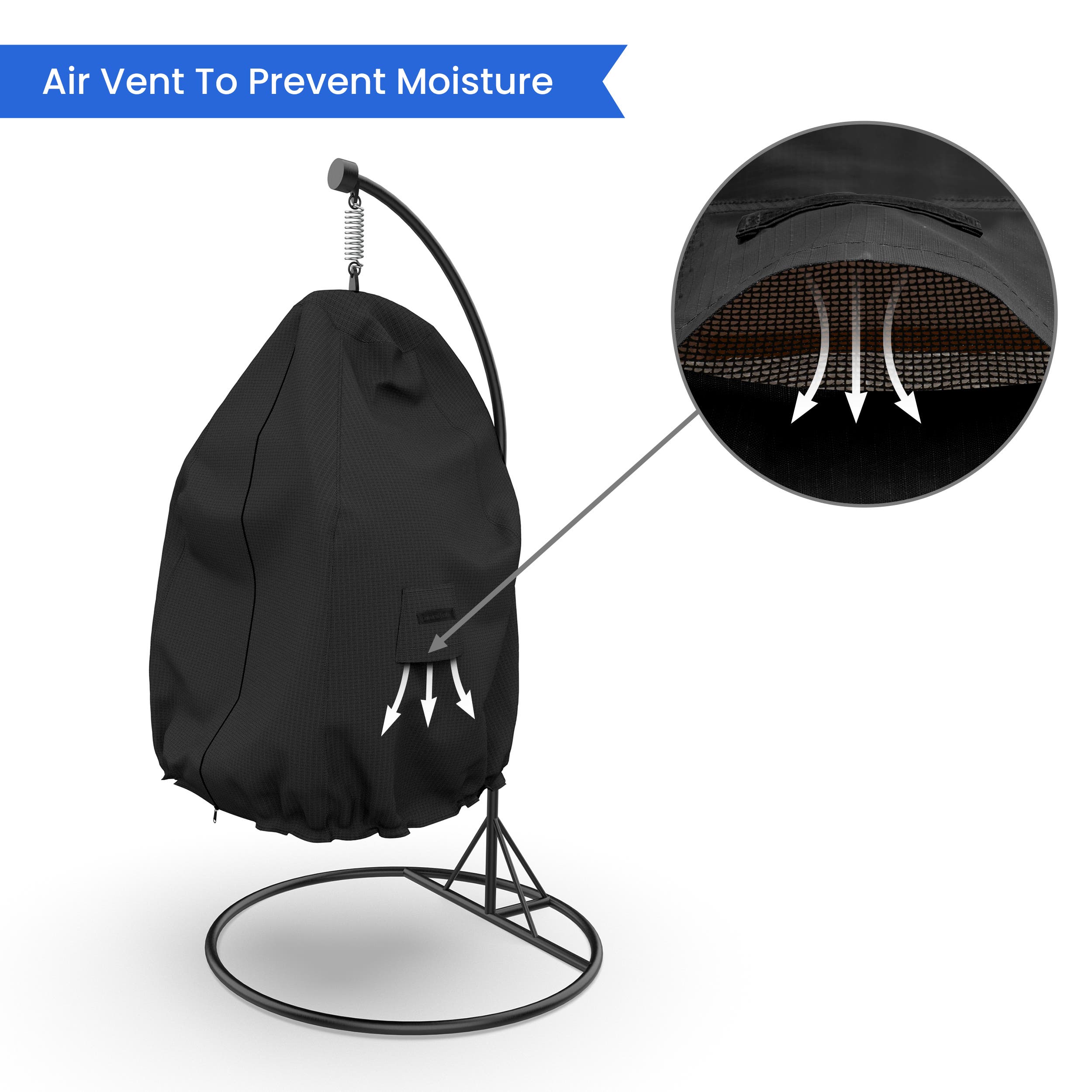 Hanging Egg Chair Custom Covers - Thumbnail 4