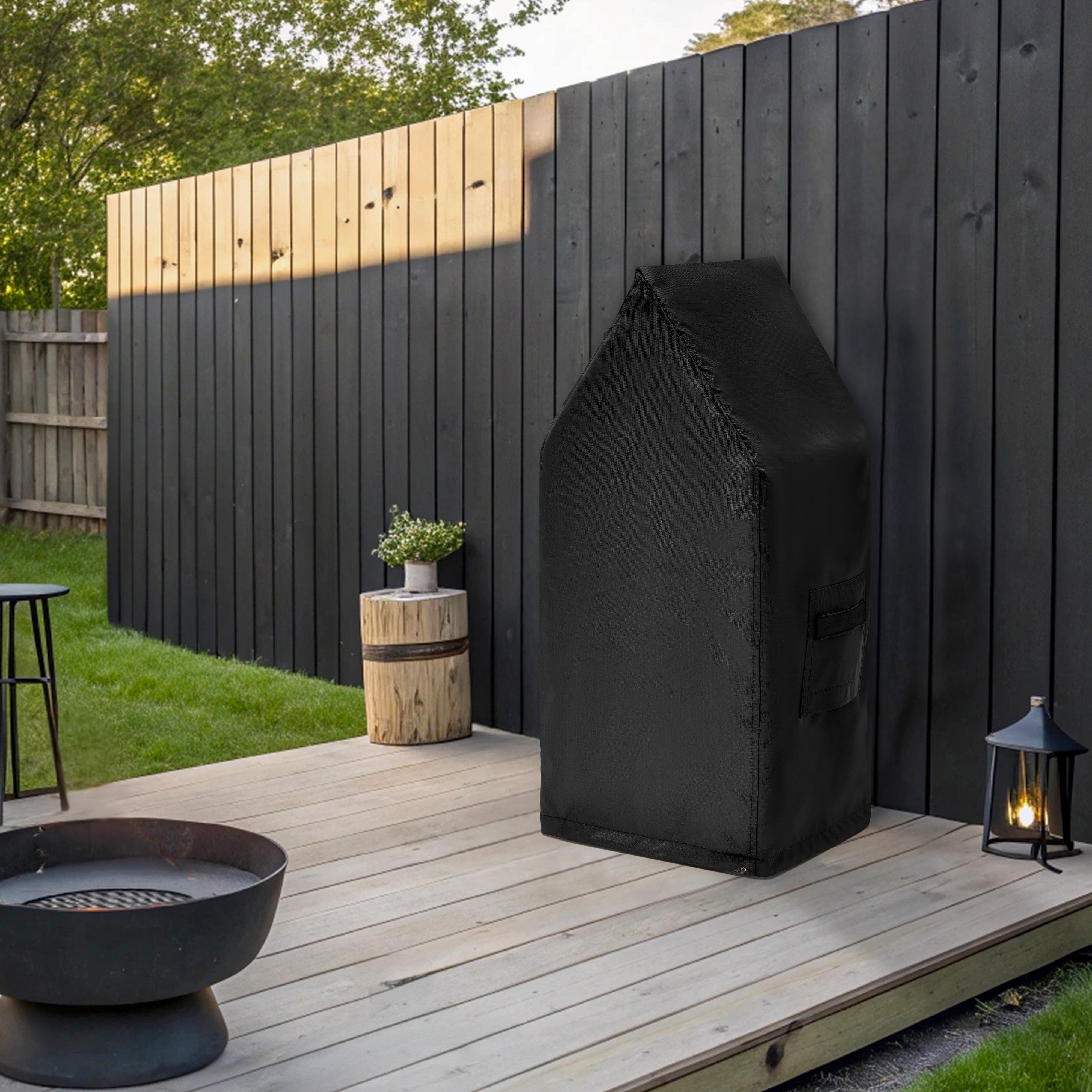 House-Style Firewood Holder Custom Cover - Thumbnail 3