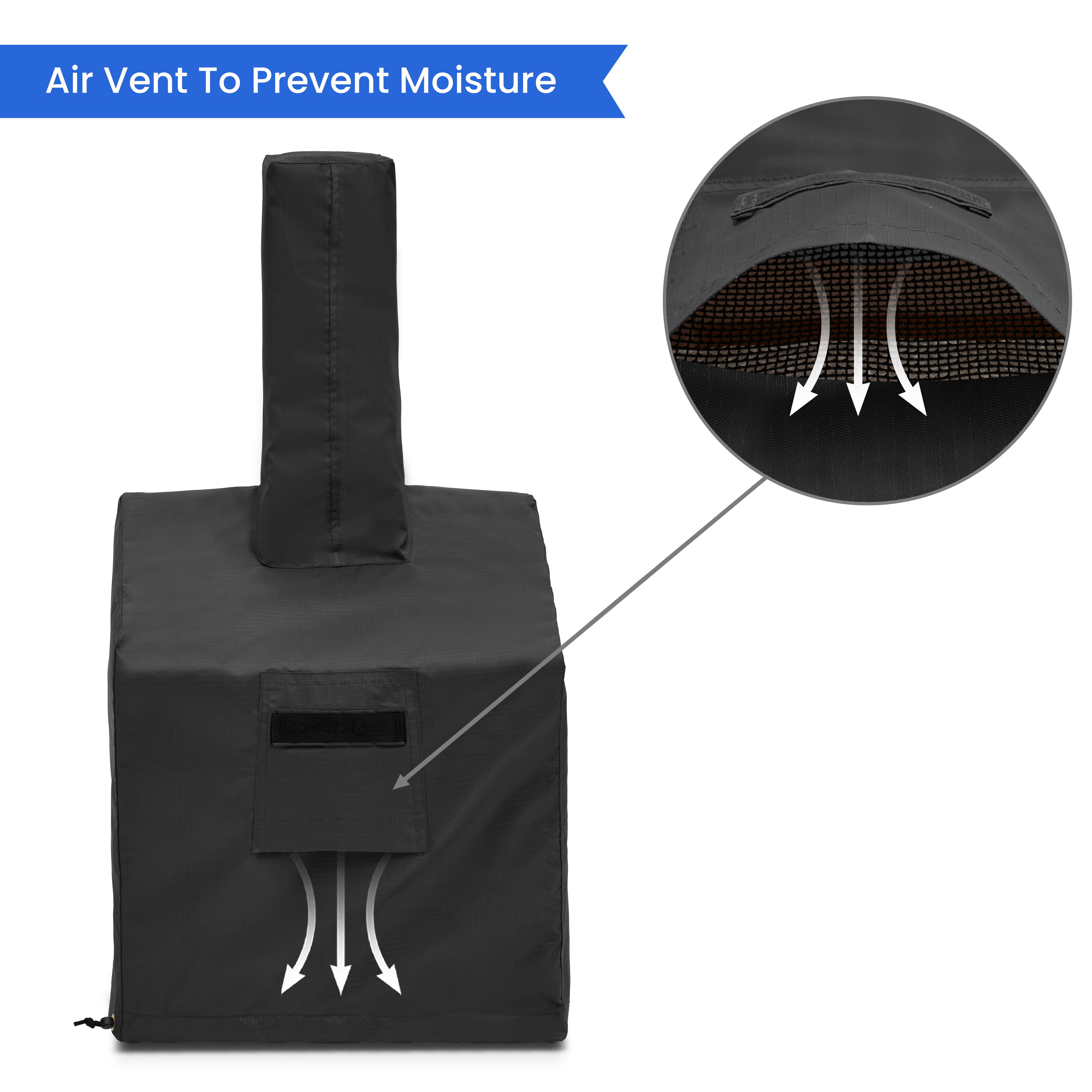 Modern Geometric Chiminea Custom Cover - Thumbnail 3