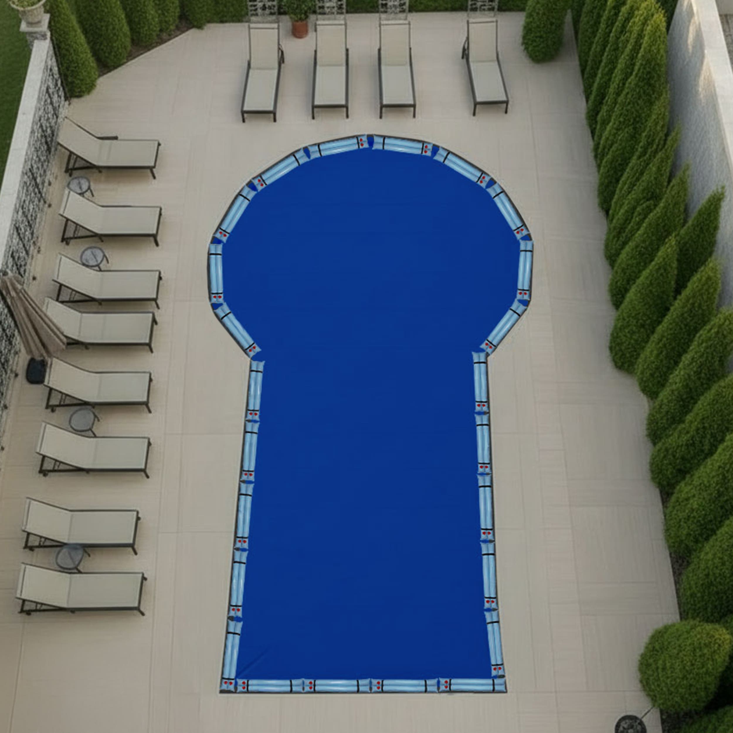 CoversAndAll Keyhole Winter Pool Cover - Thumbnail 4