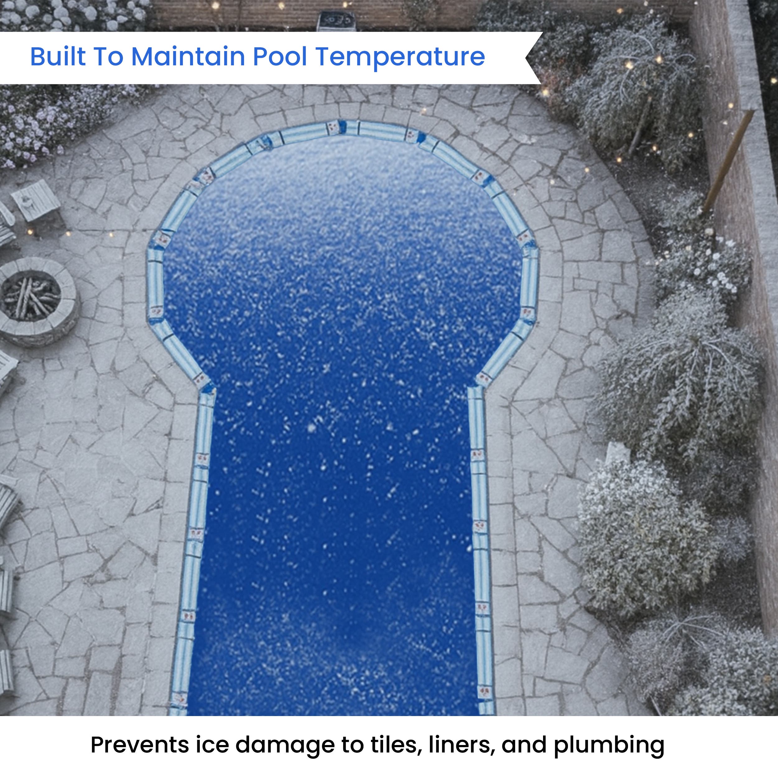 CoversAndAll Keyhole Winter Pool Cover - Thumbnail 5