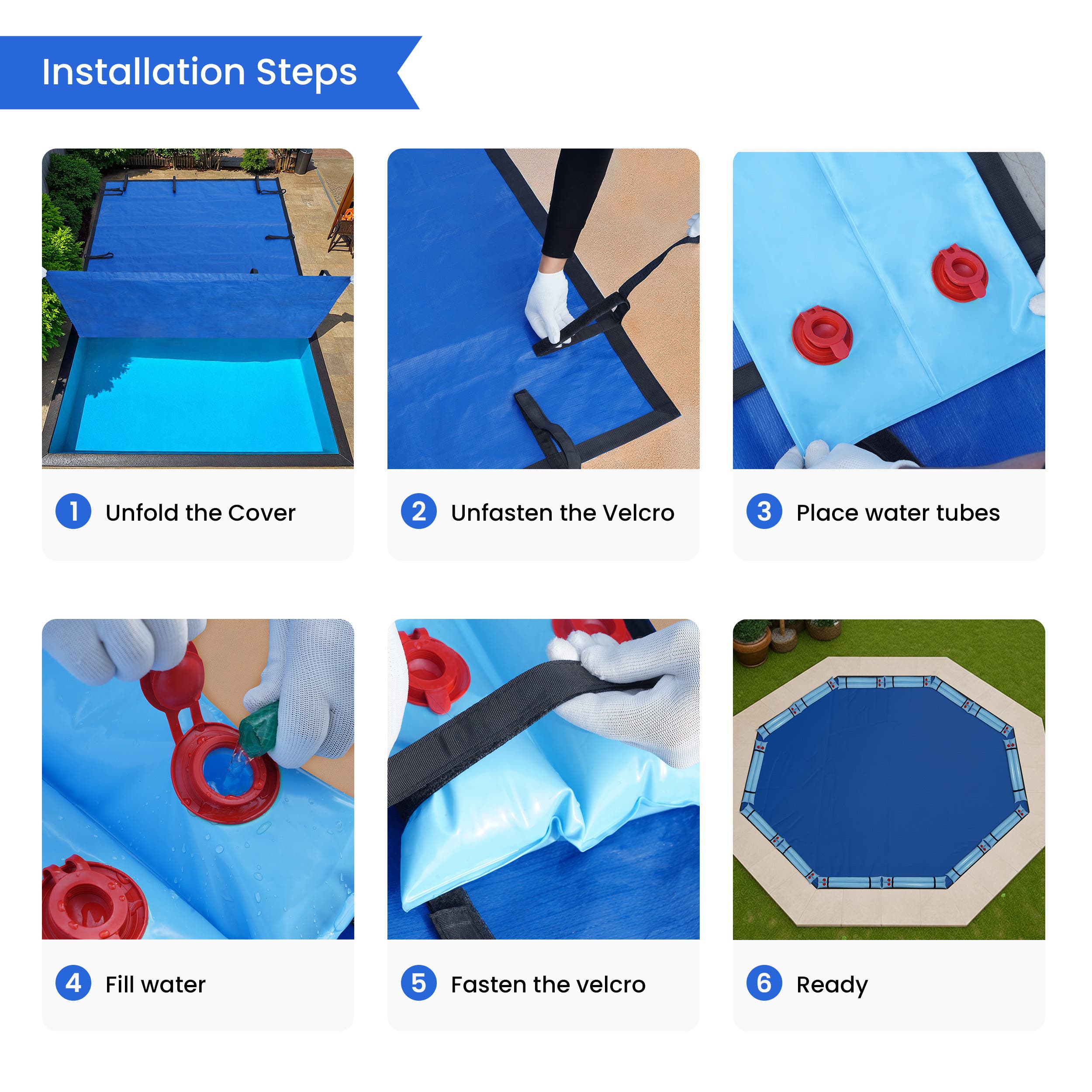 CoversAndAll Octagon Winter Pool Cover - Thumbnail 5