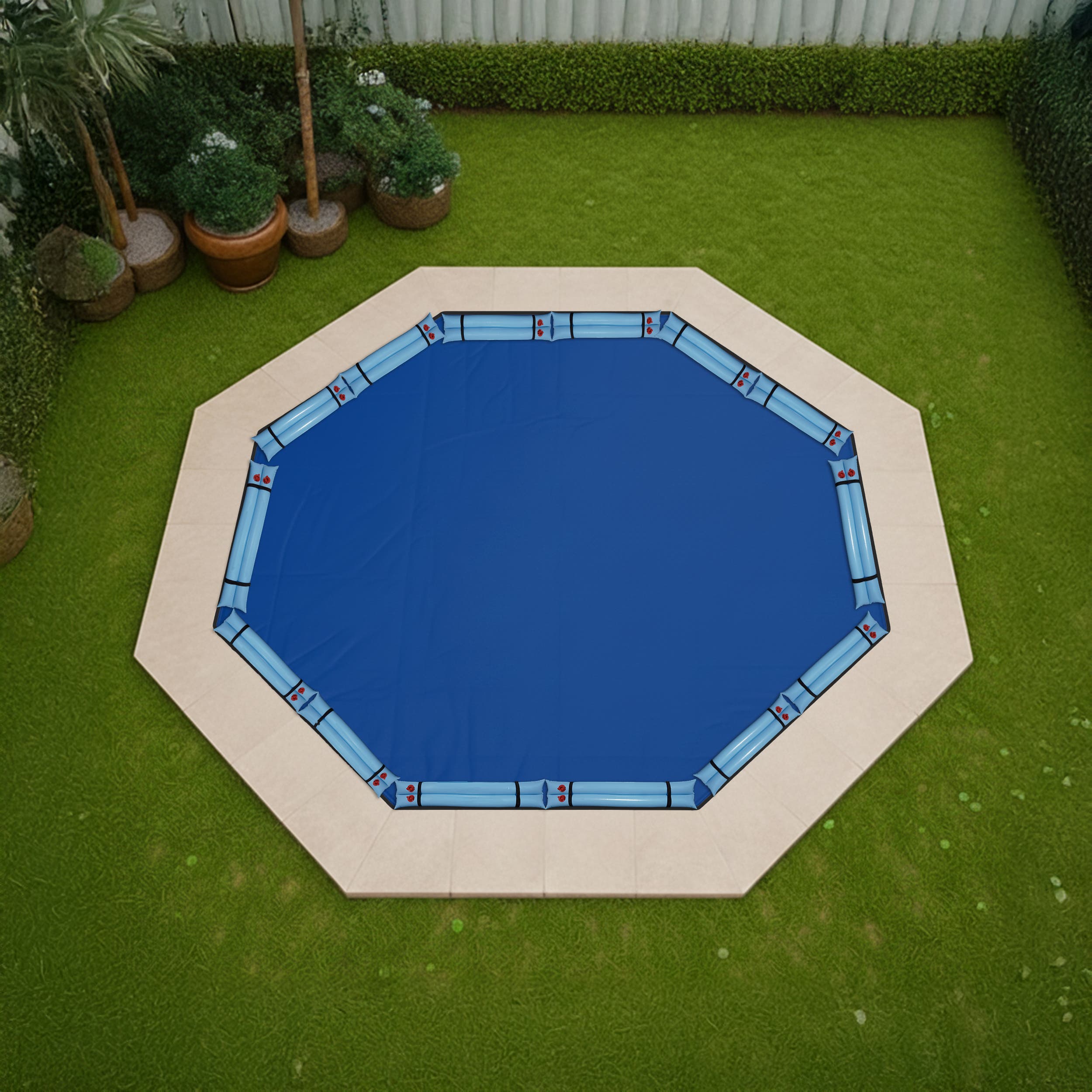 CoversAndAll Octagon Winter Pool Cover - Thumbnail 2