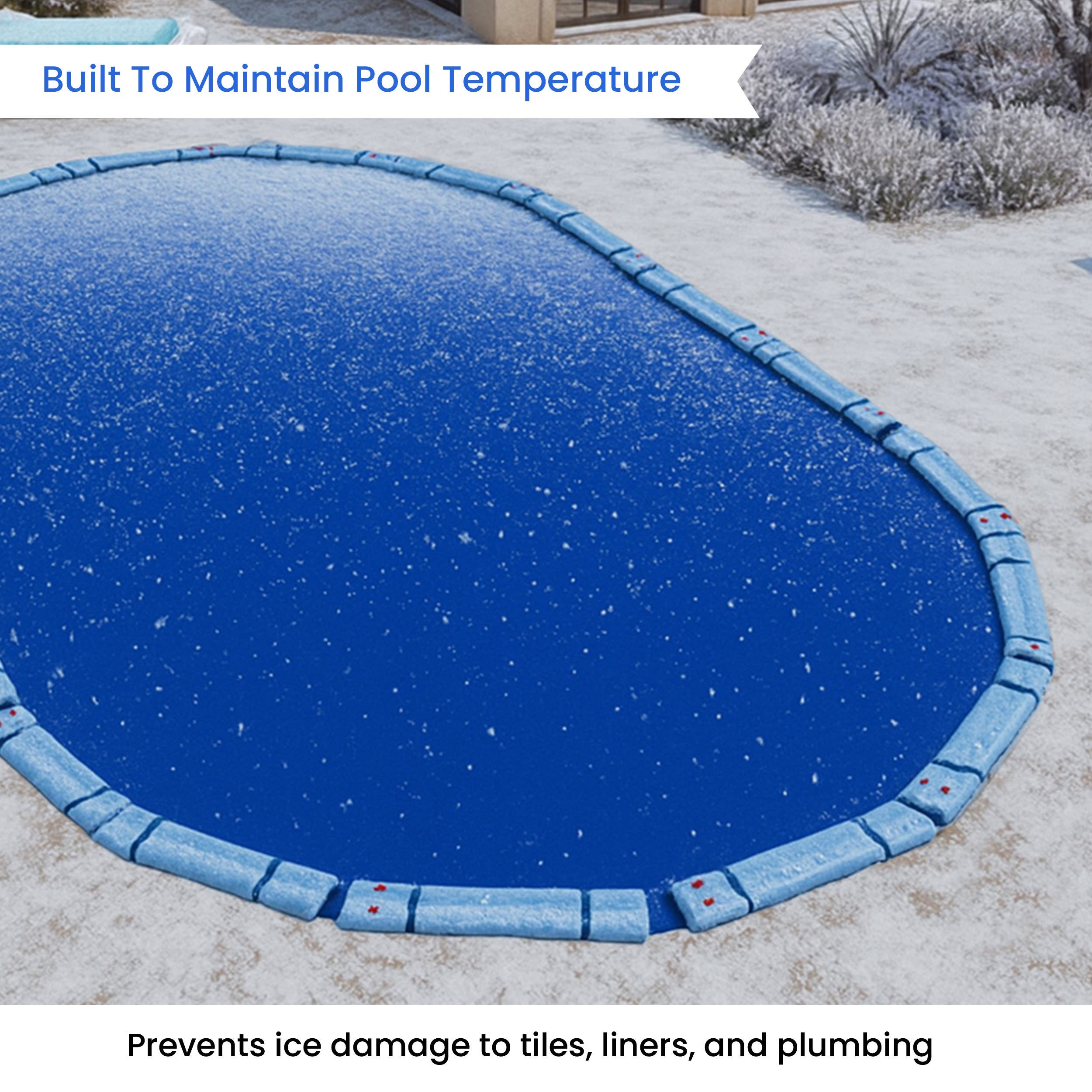 CoversAndAll Oval Winter Pool Cover - Thumbnail 2