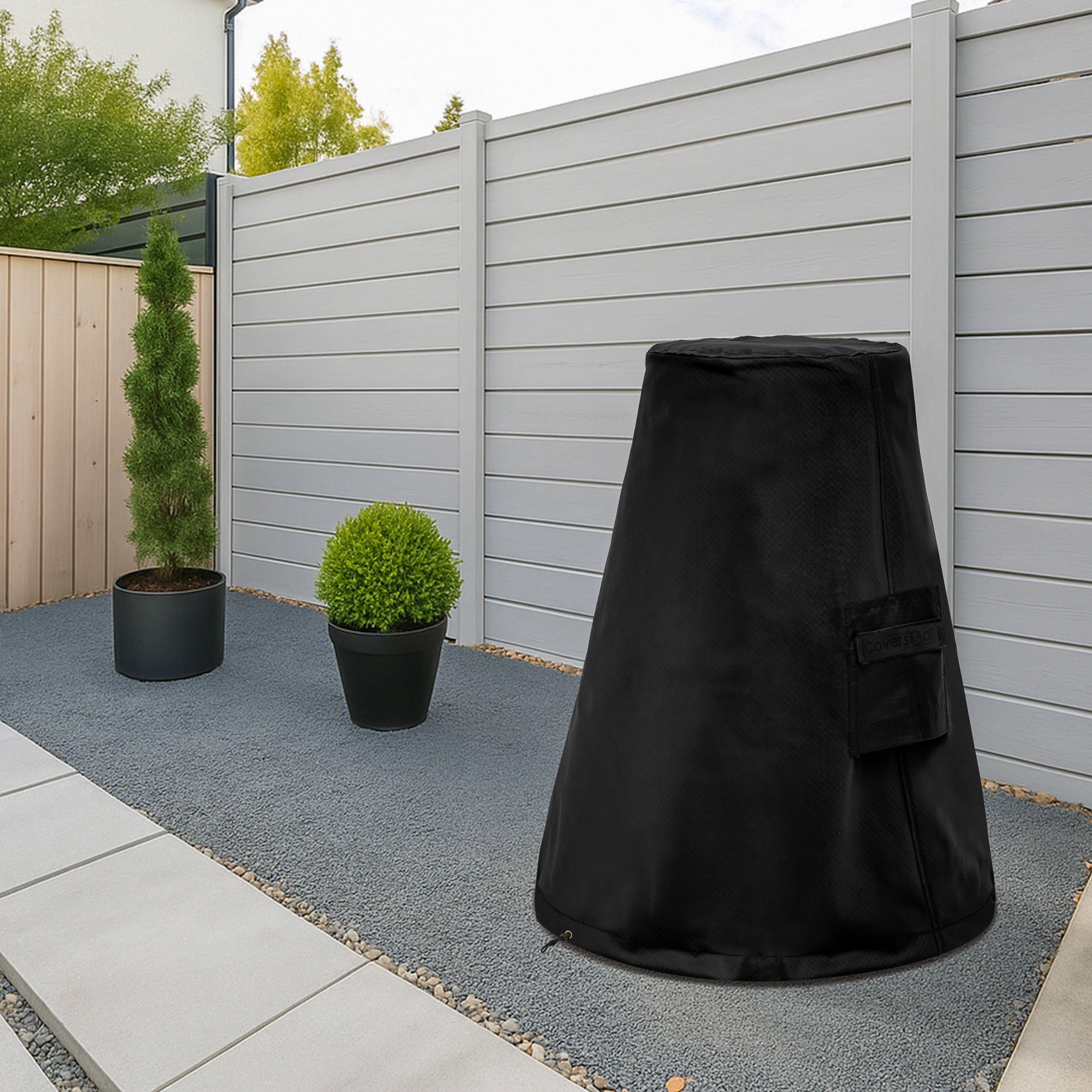 Tapered Modern Chiminea Custom Cover - Thumbnail 3