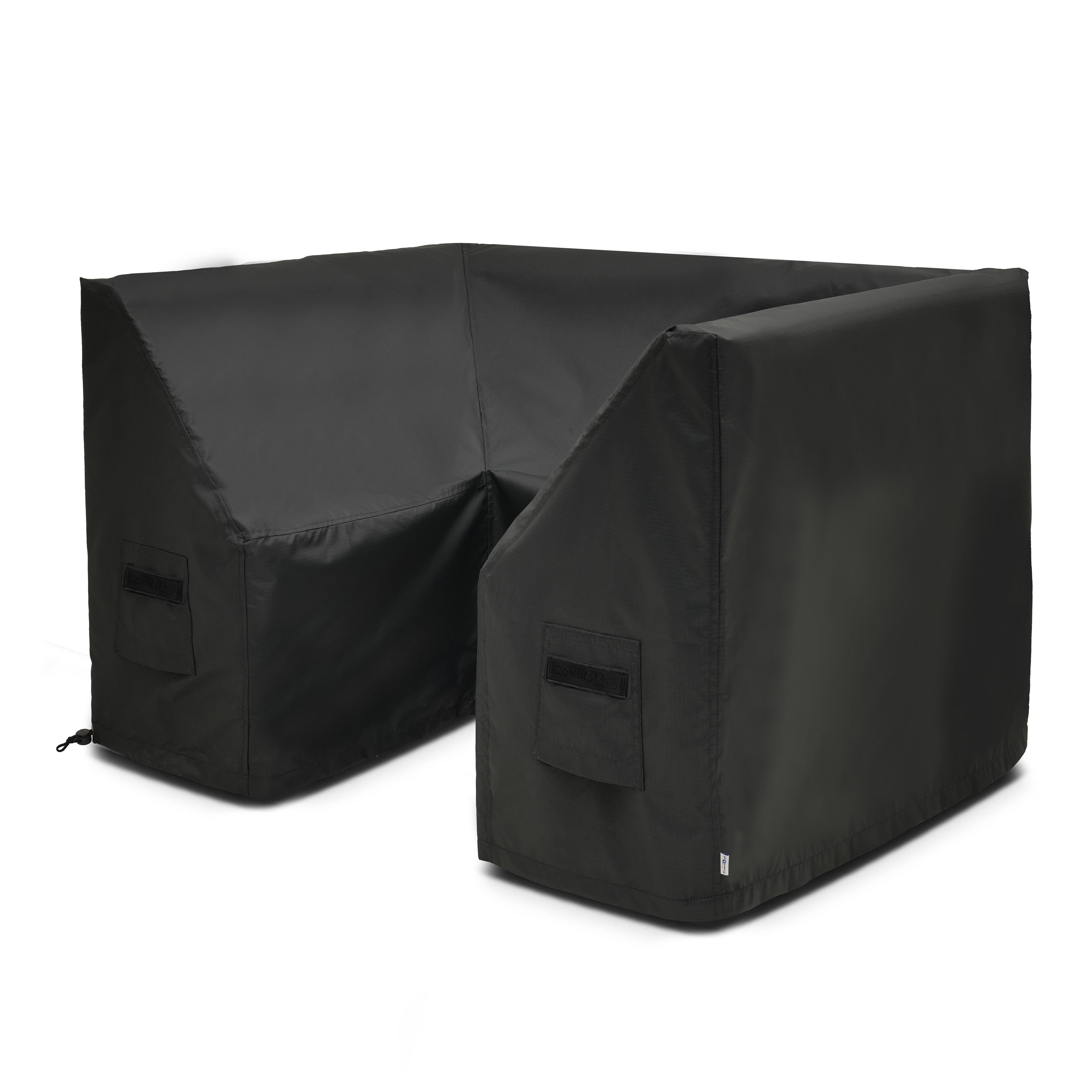 U Shape Sectional Armrest Couch Custom Covers - Thumbnail 3