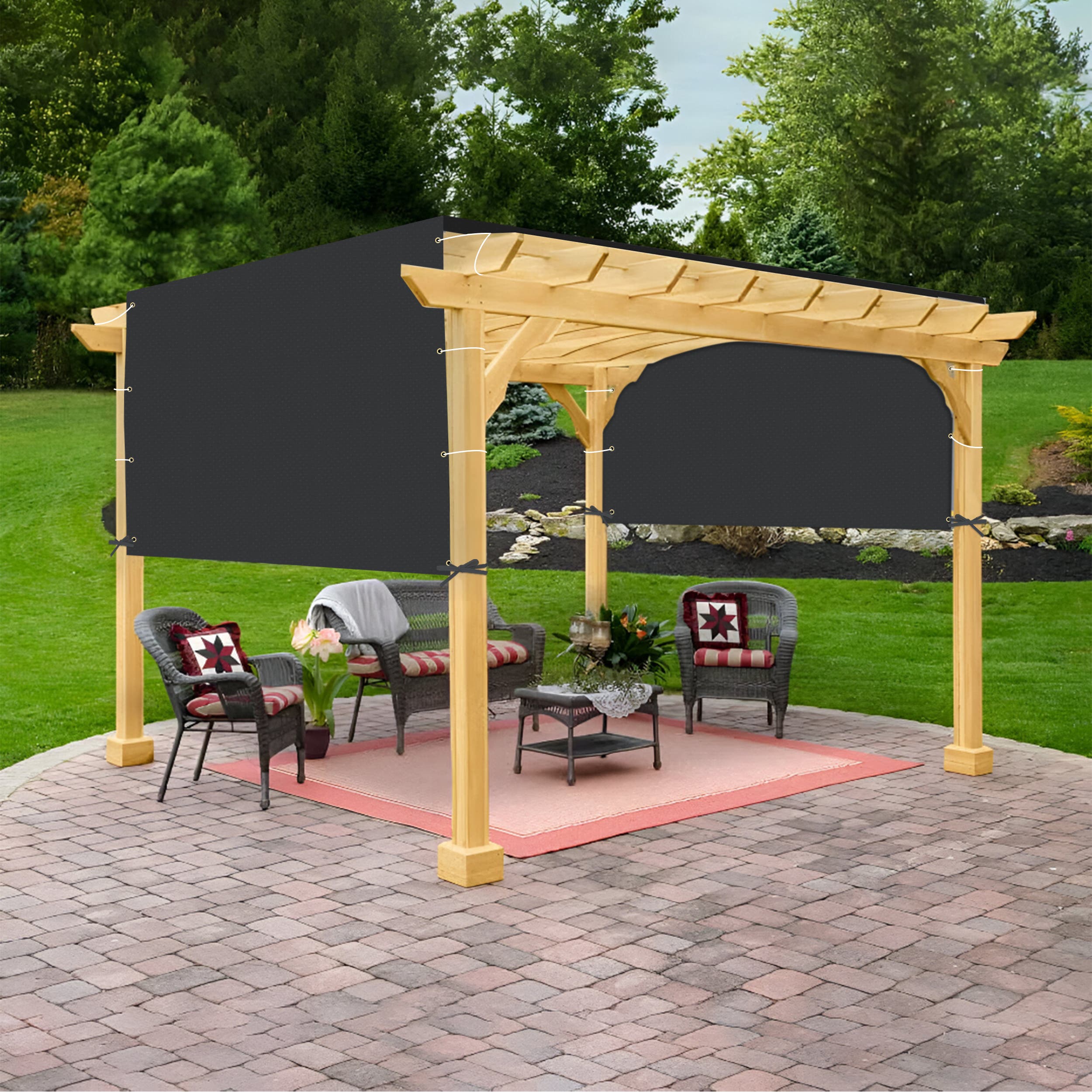 Waterproof Pergola Shade Cover Extended at {discount} Off Covers