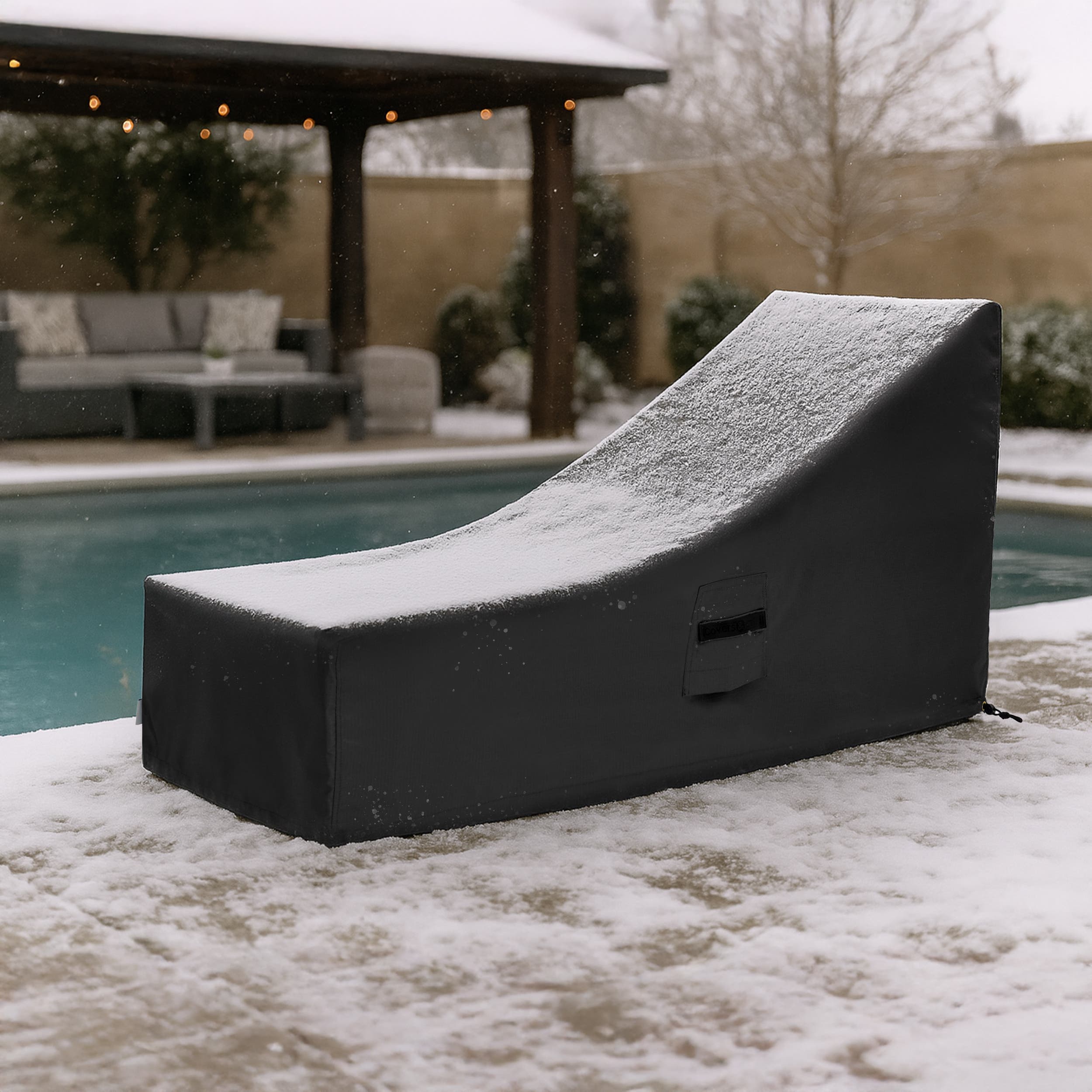 CoversAndAll Poolside Wheeled Chaise Lounge Covers