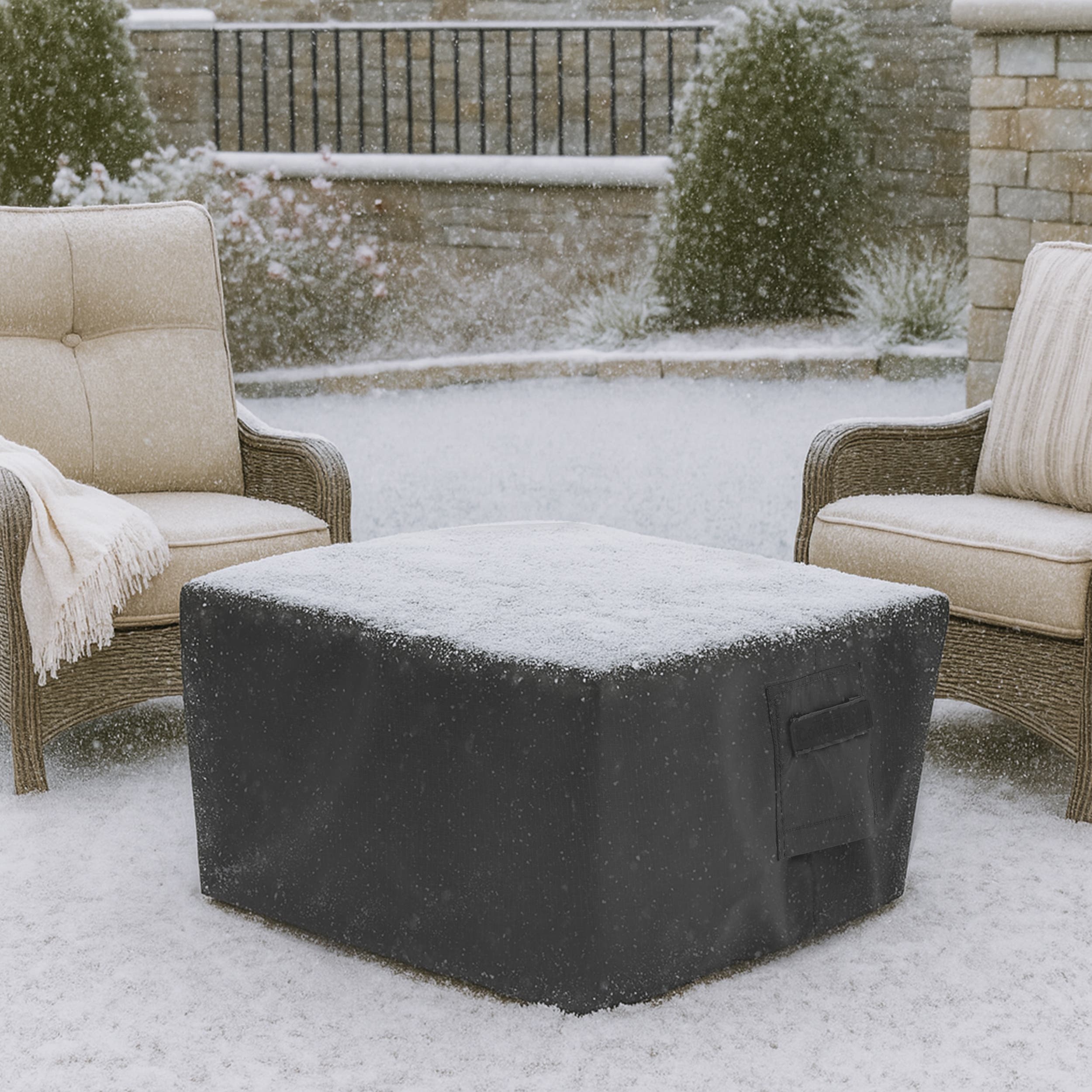 Square Fire Bowl Custom Covers - Thumbnail 4