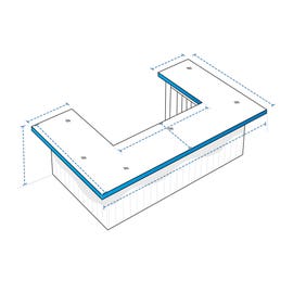 product photo of U Shape Bar Island Custom Covers