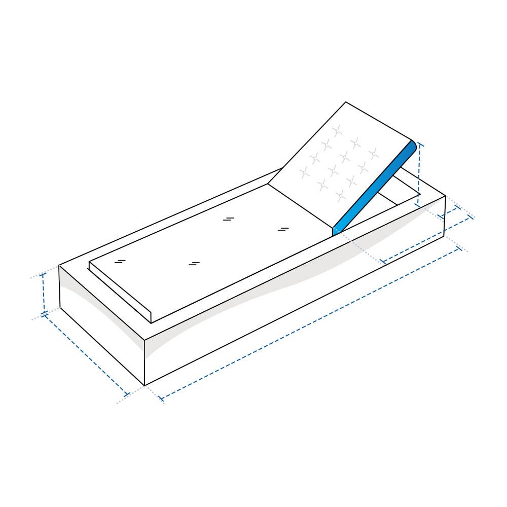Adjustable Chaise Lounge Custom Covers
