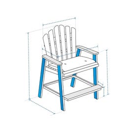 product photo of Adirondack High Chair Custom Covers