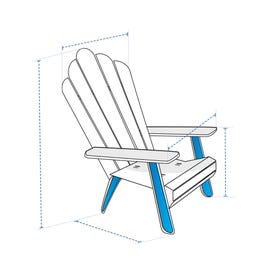 product photo of Standard Adirondack Chair Custom Covers