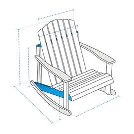 product photo of Adirondack Rocking Chair Custom Covers