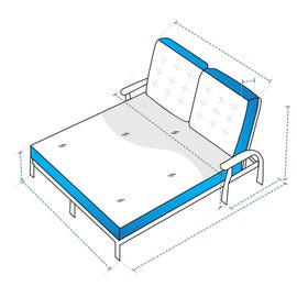 product photo of Dual Adjustable Chaise Lounge Custom Covers