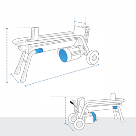 product photo of Custom Log Splitter Covers - Electric Log Splitter