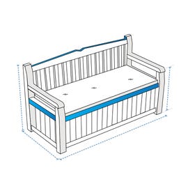 product photo of Custom Storage Bench Covers