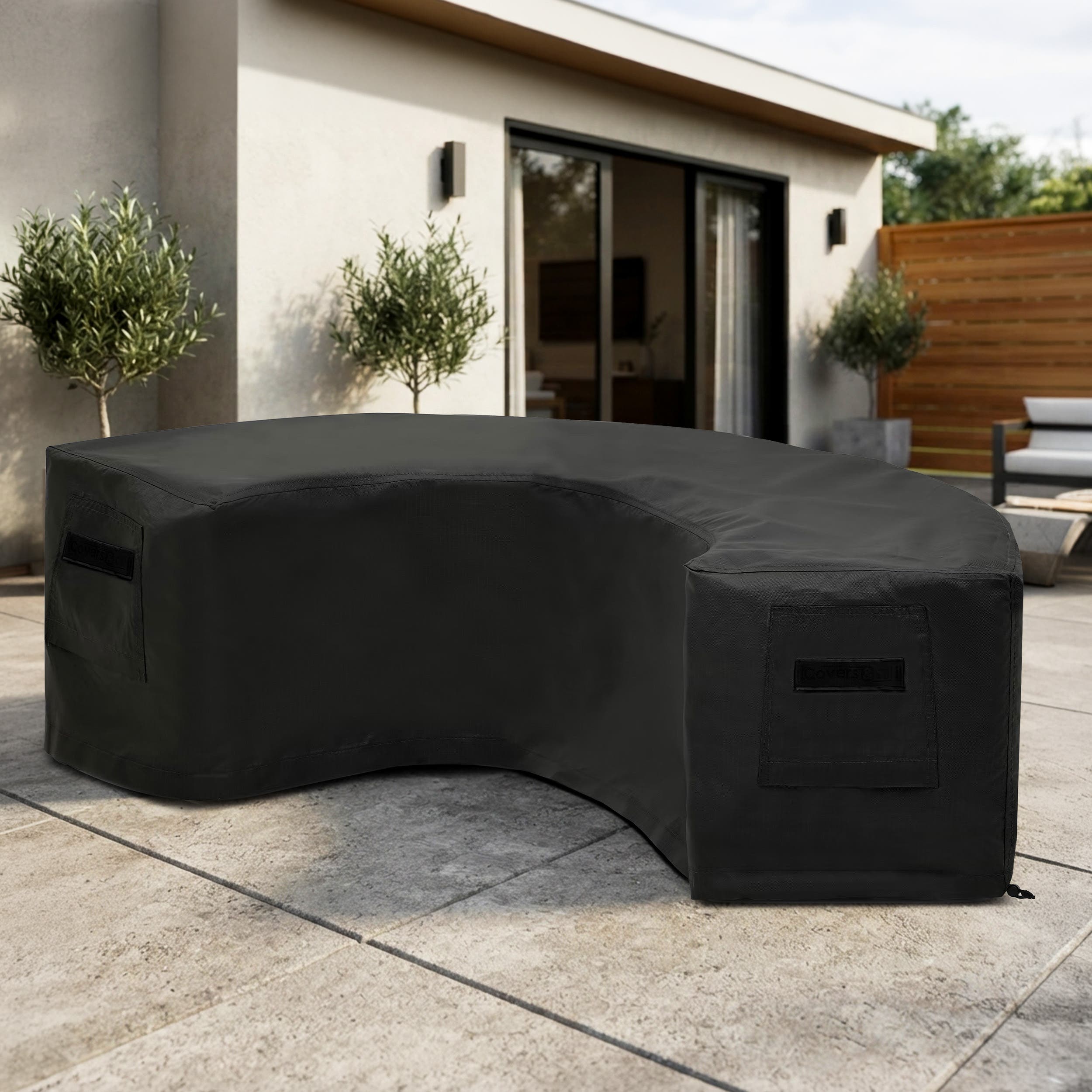 Custom Curved Sofa Covers