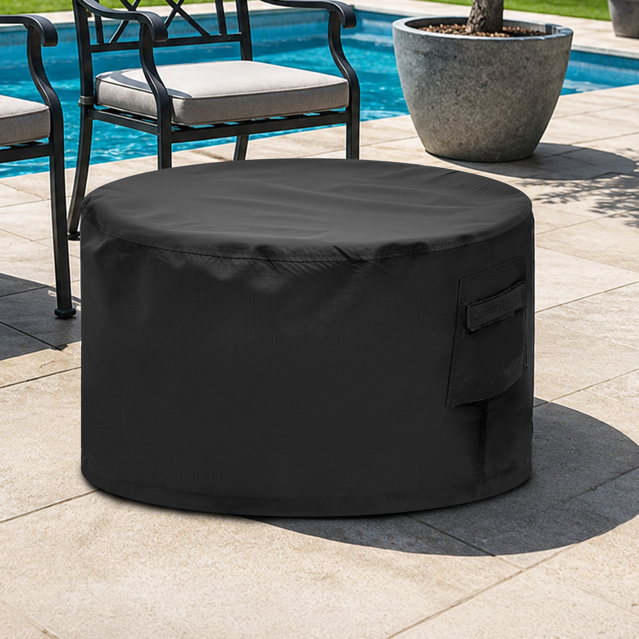 Custom Round Ottoman Covers
