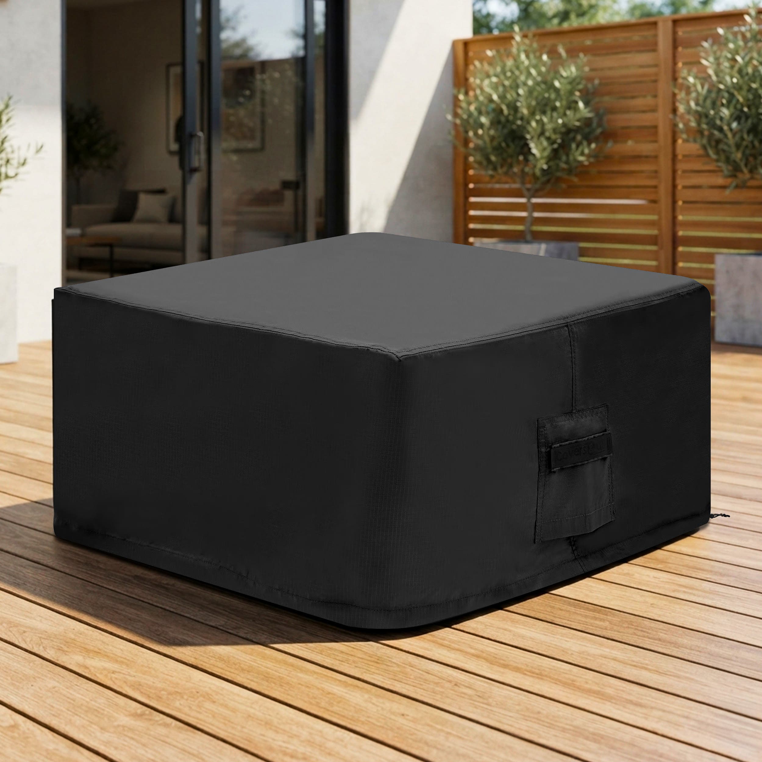 Custom Square Ottoman Covers