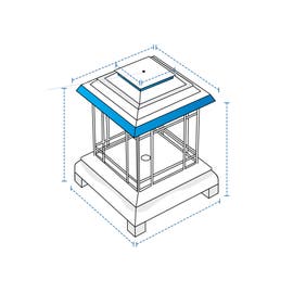 product photo of Outdoor Square Lantern Firepit Custom Covers