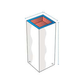 product photo of Tall Rectangular Fire Column Custom Covers