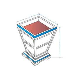 product photo of Tapered Square Fire Column Custom Covers