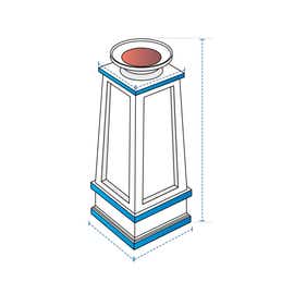 product photo of Pedestal Fire Column Custom Covers