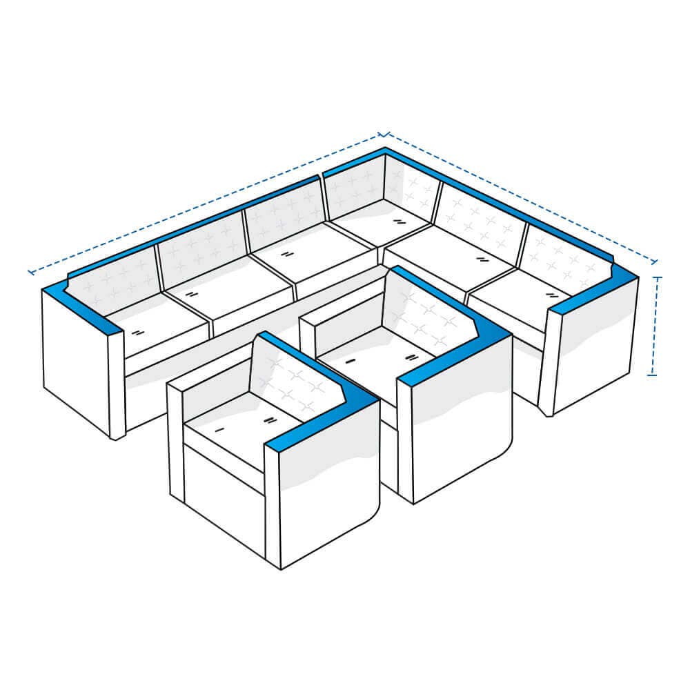 Outdoor Full Sectional Covers