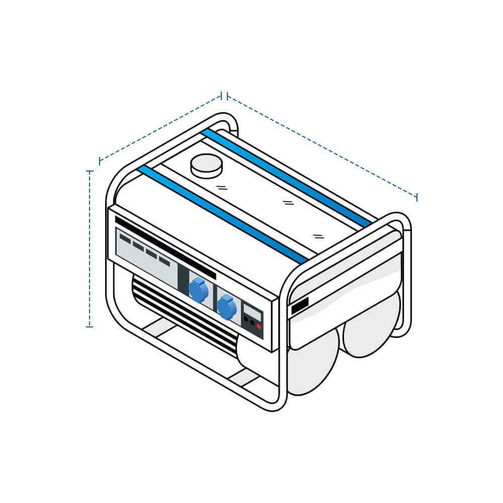 Copertura Impermeabile Per Generatore Portatile - 64x61x54cm, UV Protetta, Per Esterno - Foto 14