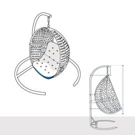 product photo of Hanging Egg Chair Custom Covers