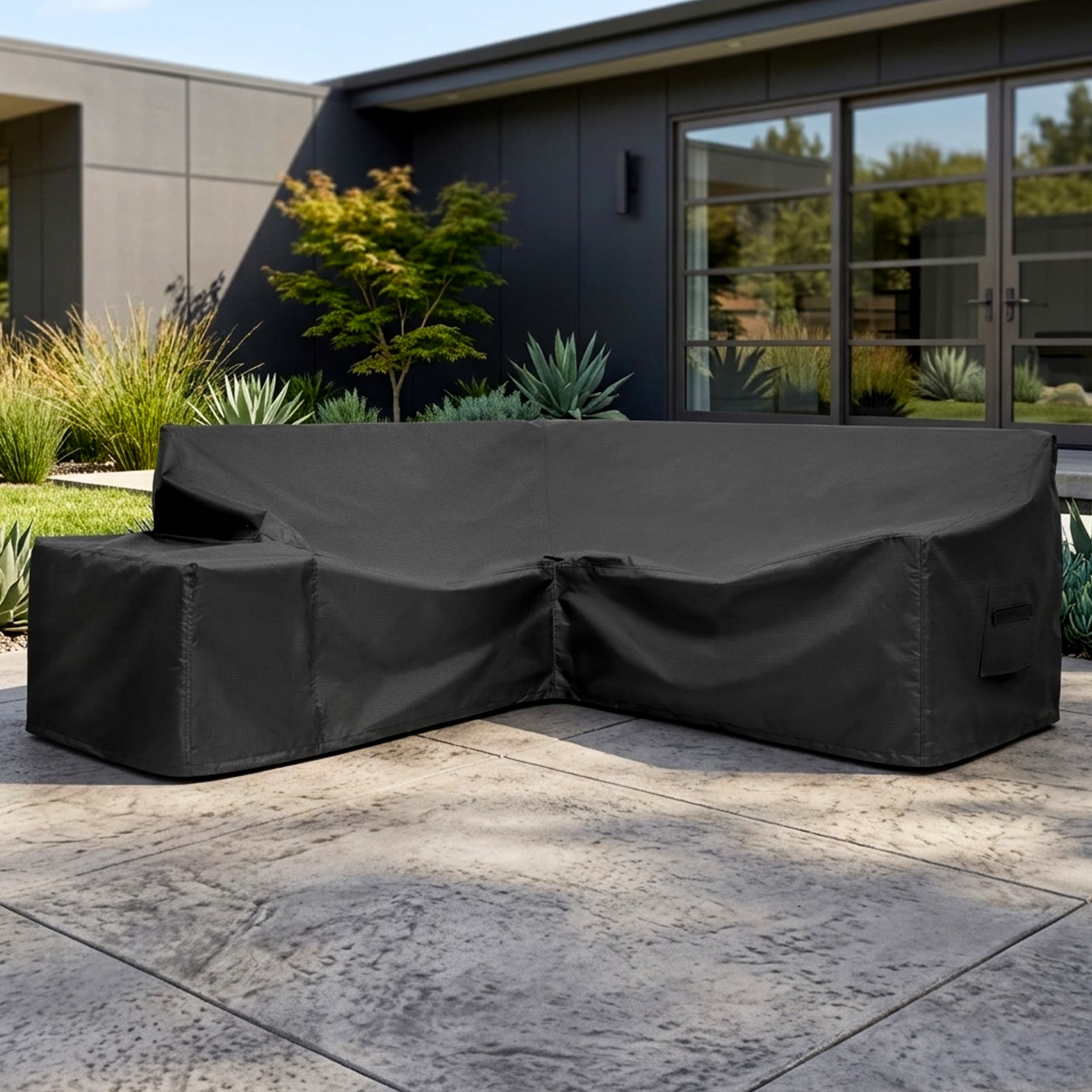 L Shape Couch Custom Covers - Design 3