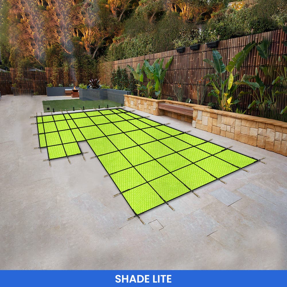 L Shape Pool Cover - Left/Right Steps - Thumbnail 2