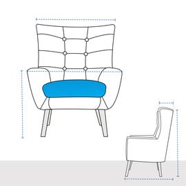 product photo of Modular Club High Back Chair Custom Covers