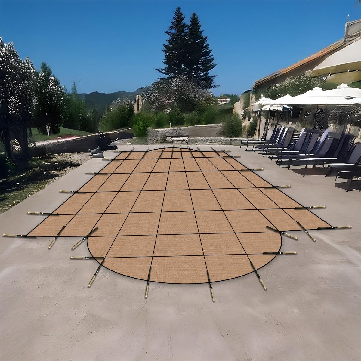 Roman Pool Cover - No Steps - Thumbnail 2