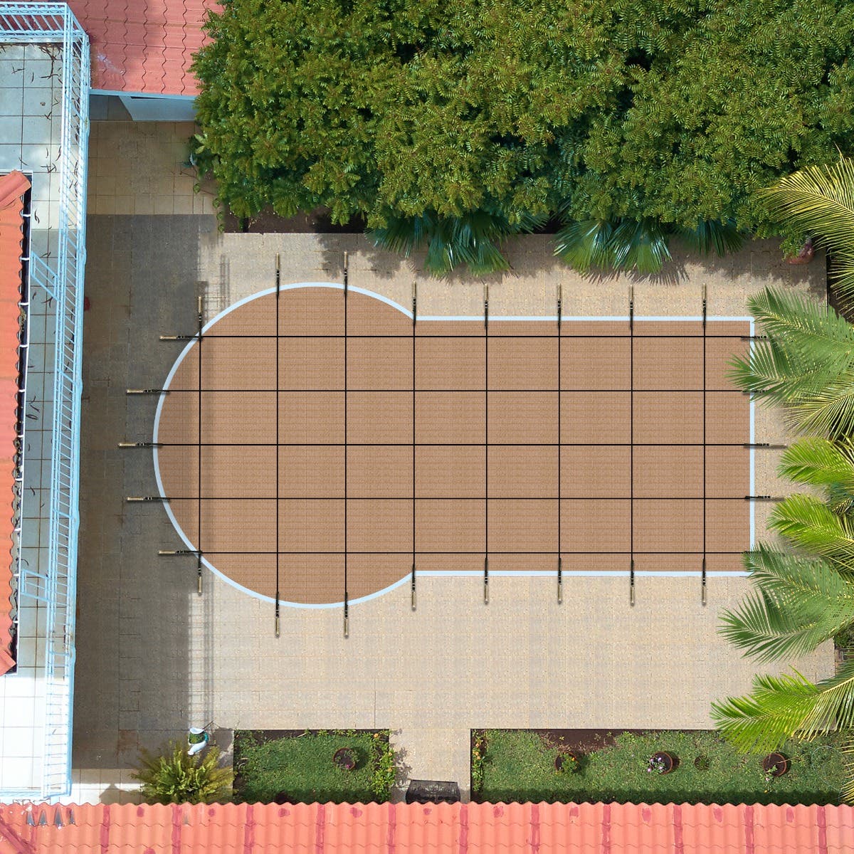 Keyhole Pool Covers - No Steps - Thumbnail 2