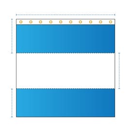 product photo of Curtain with Clear Vinyl Panel