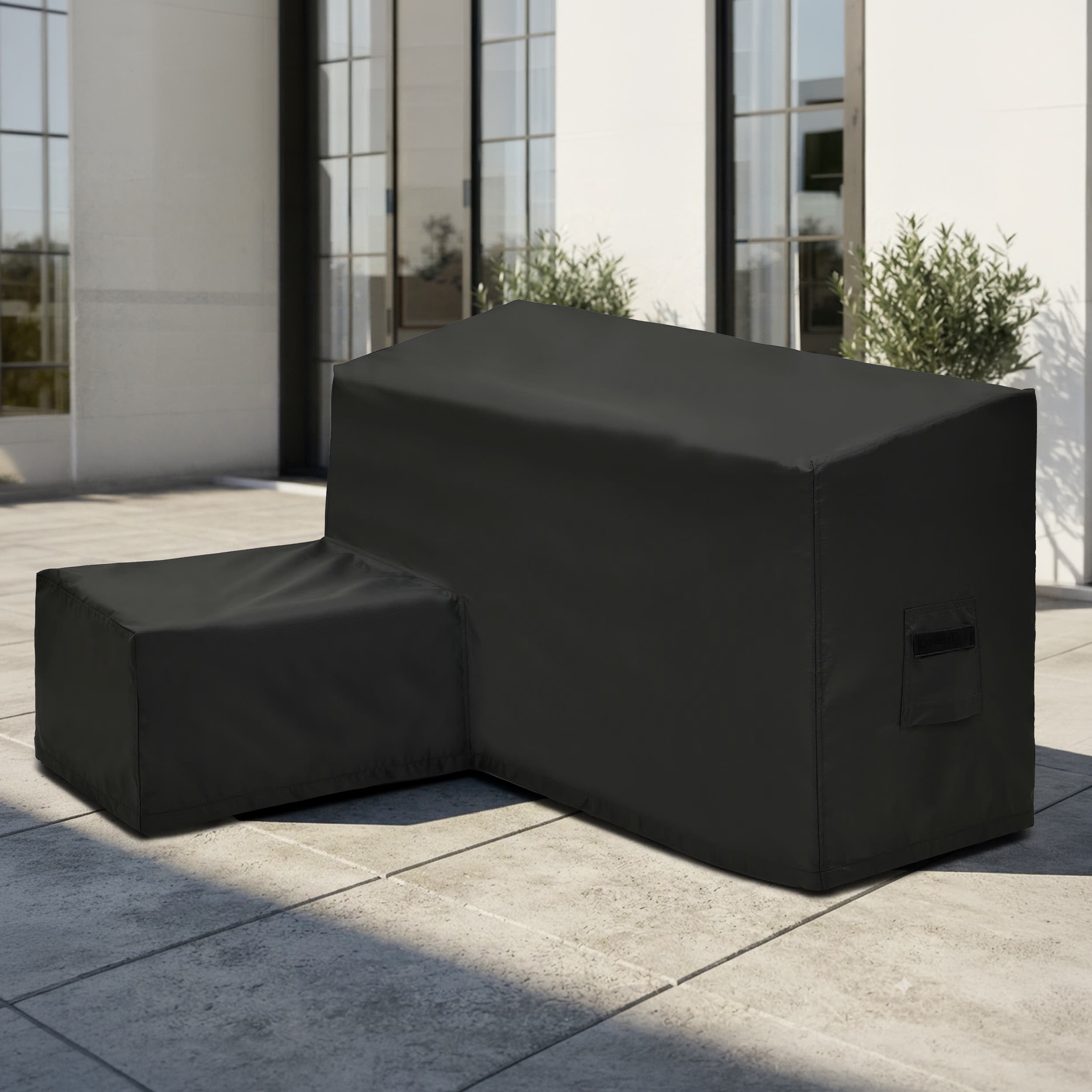 Outdoor L Shaped Sectional Couch Cover with Right Chaise