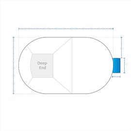 product photo of Oval Pool Cover - Center Steps
