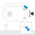 Oval Pool Cover - Left/Right Steps