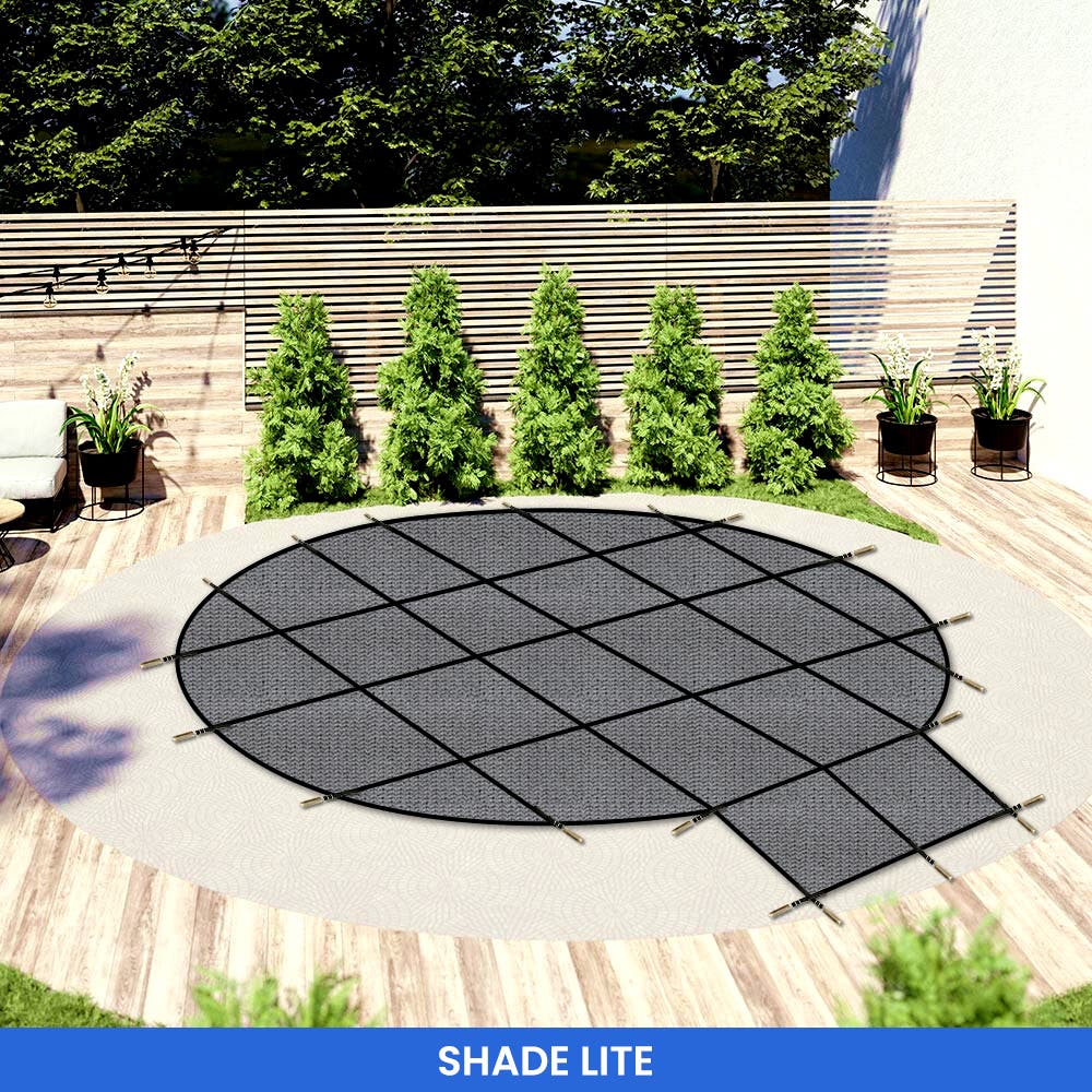 Round Pool Cover - Center Steps - Thumbnail 2