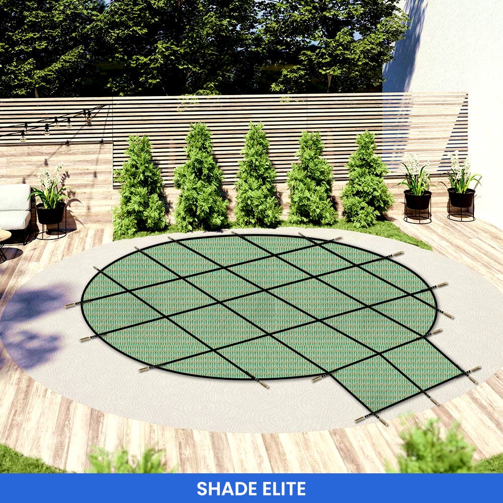Round Pool Cover - Center Steps