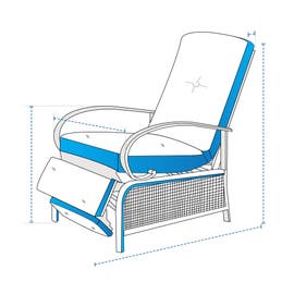 product photo of Wicker Recliner Custom Covers