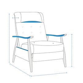 product photo of Modern Armchair Recliner Custom Covers