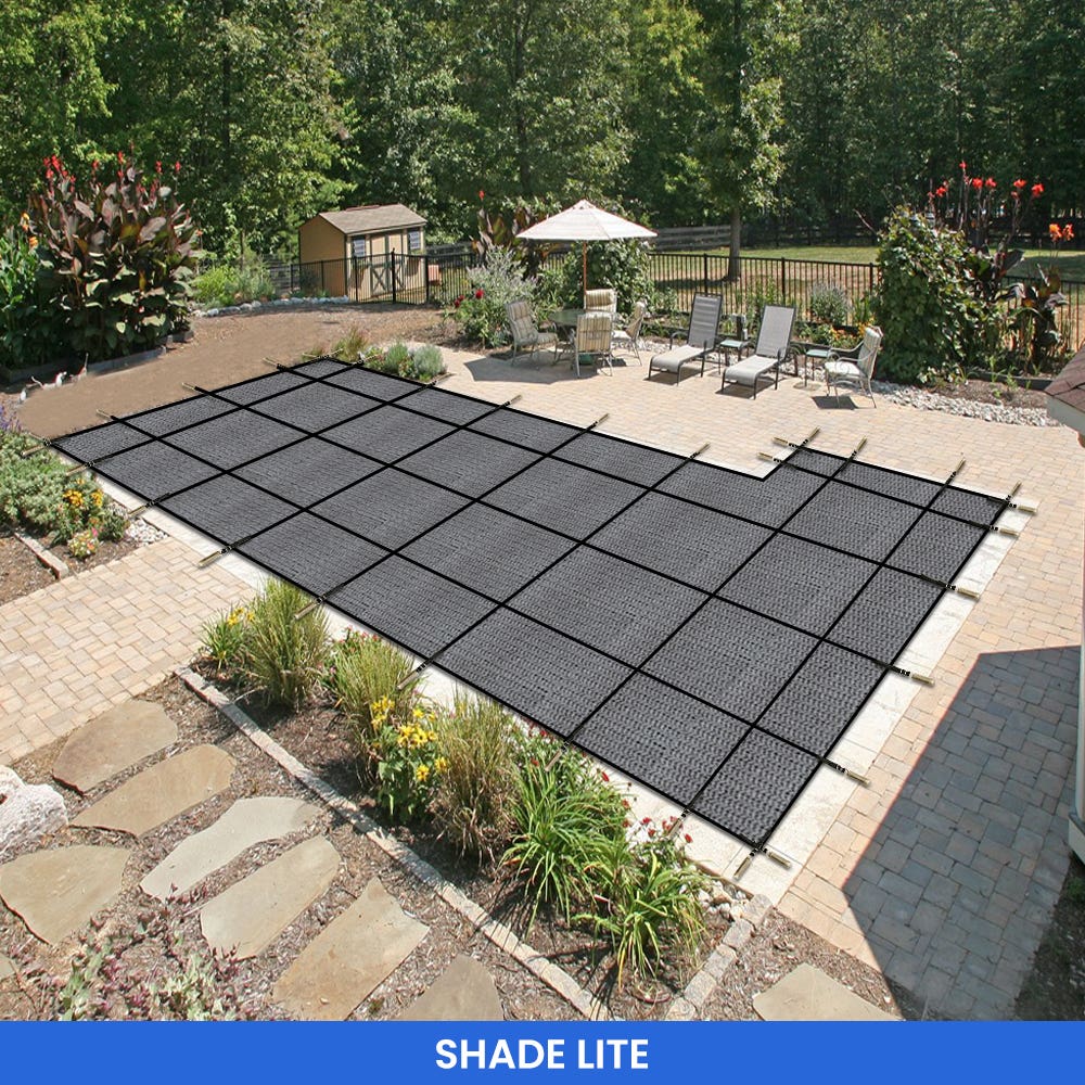 Rectangular Pool Cover - Left/Right Steps
