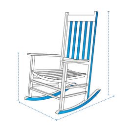 product photo of Classic Wooden Rocking Chair Custom Covers